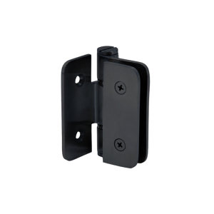 FHC Zephyr Wall Mount Outswing Hinge for 3/8" Glass - Matte Black 