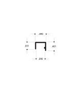 FHC Top Channel Mount 144" Length