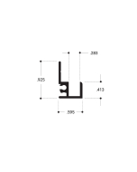 FHC Mirror Frame Extrusion 144" Length