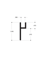 FHC Base Channel 144" Long Extrusion - Clear Anodized