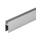FHC Aluminum 'H' Bar for 0D5650/0D5649 Rollers 144" Long - Satin Anodized