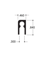FHC Aluminum Vertical Sliding Door Extension for Showcases 144" Length - Satin Anodized 