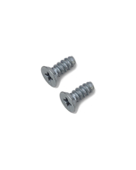 FHC 6" x 3/8" Flat Head Phillips Sheet Metal Undercut Zinc Screws for Showcases - 10pk