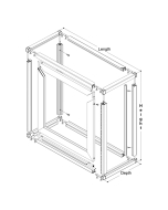 FHC Clover Showcase 7040 Series Frame with Hinged Door