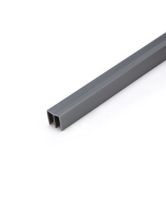 FHC Top Track for 1/8" Sliding Panels 144" Length Gray Plastic - Gray
