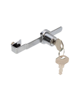 FHC Sliding Glass Door Lock Fits up to 1/4" Glass Random Keys - Chrome 