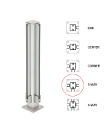 FHC 12" 3-Way 1" Air Space Partition Post