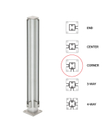FHC 18" Corner 1" Air Space Partition Post
