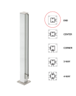 FHC 18" End 1" Air Space Partition Post