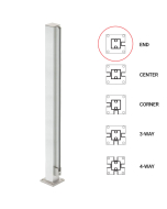 FHC 24" End 1" Air Space Partition Post