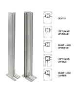 FHC 24" Corner Heavy Duty Partition Post