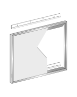 FHC Custom Narrow Single Mirror Frame with 11/16" Face