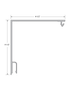 FHC Aluminum 4-1/2" x 4-1/2" - Corner Post for 24'-1” Length