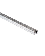 FHC 144" Upper Double Track Assembly For KVT992 Large Sliding Door Track For 1/4" Glass - Zinc Plated