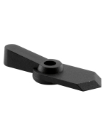 Offset Pointer Latch - 12 Pack - 1/16" - Black Plastic 