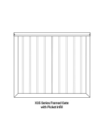 FHC X35 Everest Series Framed Gate with Picket Infill