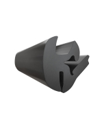 FHC Universal Self-Sealing Weatherstrip for 3/16" - 1/4" Glass to 3/64" - 5/64" Panel - Black - Two Piece