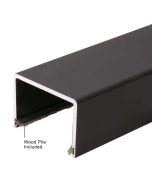 FHC BRS100 Top Track for Rolling Sliding System - 120" Long - Dark Bronze Anodized 