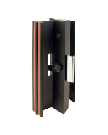 FHC Extruded Aluminum - Black - Sliding Patio Door With Clamp Type Latch