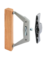 FHC Gray Diecast Sliding Door Handle With Wood Pull (Single Pack)