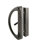 FHC Sliding Patio Door Handle Set - - Black Diecast - Mortise Style - Non-Keyed - Fits 3-15/16” Hole Spacing (1 Set)