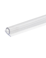 FHC Clear Vinyl Bulb Seal 5/32" Gap Without Pre-Applied Tape