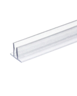 FHC Clear Vinyl Double Fin Seal 5/16" Maximum Gap With or Without Tape