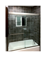 FHC 72" x 72" Classic Series Tub Slider Kit for 1/4" Glass