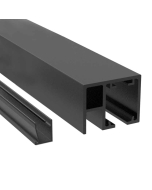 FHC Soft Brake Top Track for Classic 140 Series Slider with Fixed Lite - 118" Long
