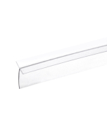 FHC Clear Vinyl Edge 'T' Wipe For 7/16" Max Gap With or Without Tape