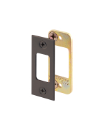 FHC 11/16 x 1-1/4" Classic Bronze Finished Steel Security Deadbolt Door Lock Strike With Dual Steel Plates (Single Pack)