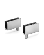 FHC Wide Glass Door Pivot Hinges for 1/4" to 5/16" Glass - Satin Chrome - 2pk