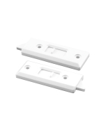 FHC 3-1/4" - White Plastic - Spring-Loaded Tilt Latch (1-Pair)