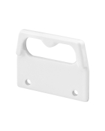 FHC Face Mount Keeper For Vertical Sliding Sash Locks - 1" Hole Spacing - Diecast Construction - White - (Single Pack)