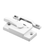 FHC Sash Lock - Single Unit - Diecast Construction - White Powder Coat W/ Enamel Finish - Designed For Single & Double Hung Windows (Single Pack)