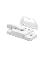 FHC Sash Lock W/Face-Mount Keeper - 2-1/16" Hole Center Spacing - For Vertical Sliding Windows - Diecast Zinc - White - (Single Pack)