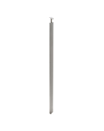 FHC F3 Series Guardrail Post 1 x 2" Rectangular Profile 54" Tall Blank Post with Swivel or Fixed Saddle