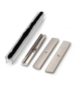 FHC Weatherstrip Kit with Clear Polycarbonate Channel for 4" Square Rail
