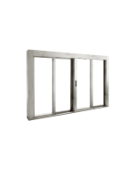 FHC Manual Deluxe Sliding Window OXXO with Aluminum 1/2" Bottom Track