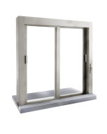 FDW3401AC Manual Deluxe Sliding Window OXXO with Aluminum 1/2