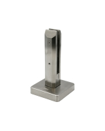 FHC Frameless Fence Clamps Surface Mount Brushed Stainless Steel 1/2"-9/16"  