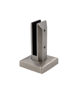 FHC Frameless Fence Clamps Square Surface Mount for 3/8" - 9/16" Glass