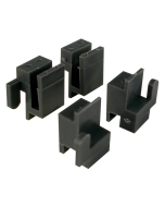 FHC 3/8" x 9/16" Black Plastic Window Corner Guide - Likit (4 Pack)
