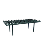 FHC 84" x 120" Glass Transfer Table With Non-Marring Caster On 6" x 8" Centers