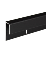 FHC 1/4" Deep Nose Aluminum J-Channel 144" Length - Matte Black
