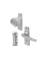 FHC Tulip Knob Latch - 1-3/4" Mounting Holes - Aluminum (1 Set)