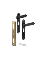 FHC Diecast - Black Dimpled - Security Screen Or Storm Door Lever (1 Set)