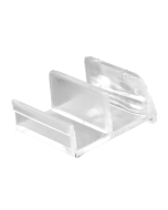 FHC Clear Acrylic Shower Door Bottom Guide - Sterling