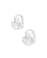 FHC 1/4" Mirror Clip - 100/Pk Clear Plastic