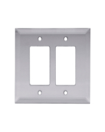 FHC Gray Double Decorator/Rocker Glass Mirror Plate